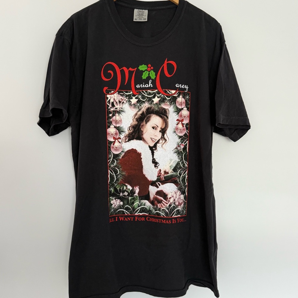 MARIAH CAREY ALL I WANT FOR CHRISTMAS IS YOU ARTWORK T-SHIRT XL